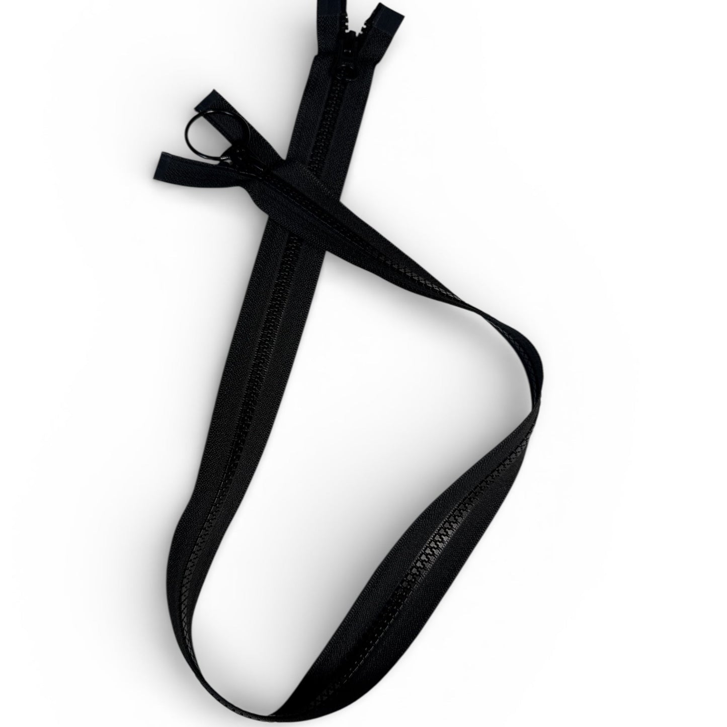 5 Chunky Molded Plastic Separating Zipper - Various sizes - Black - YKK Style - Simplifi Fabric