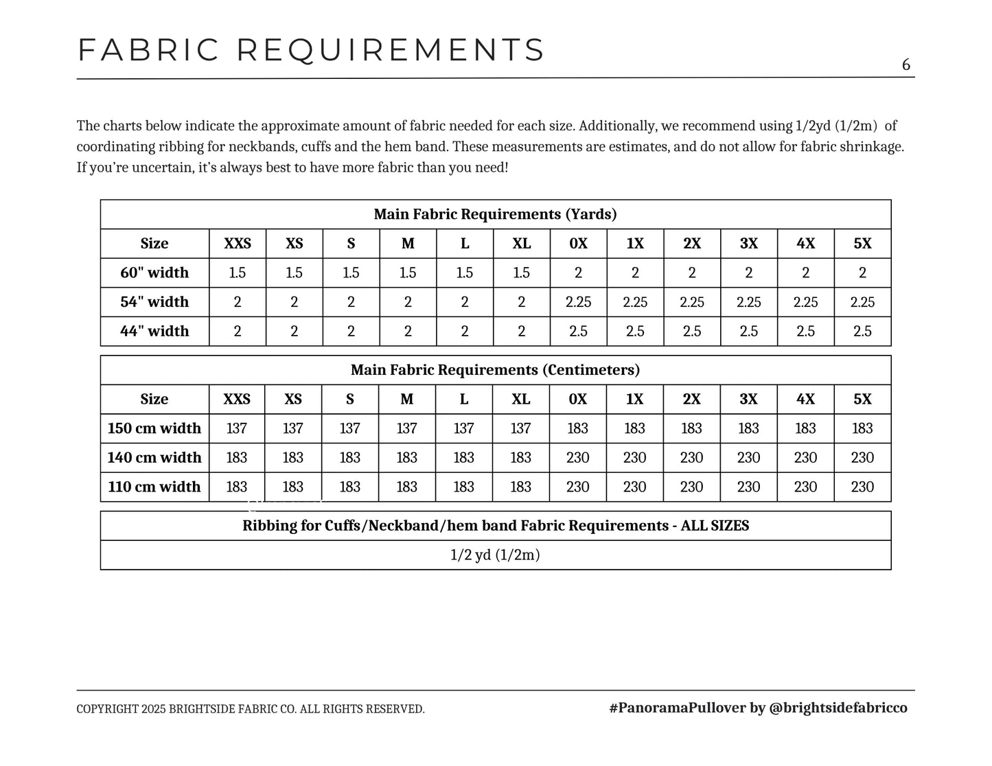 Panorama Pullover Sewing PDF Pattern - Brightside Fabric Co.