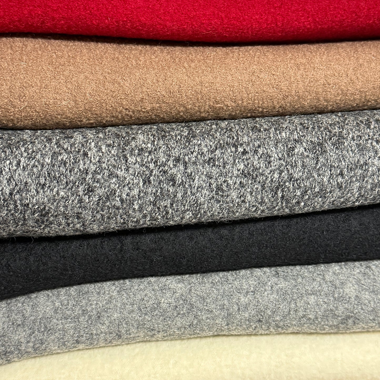 Italian Boiled Wool - Soft Ivory