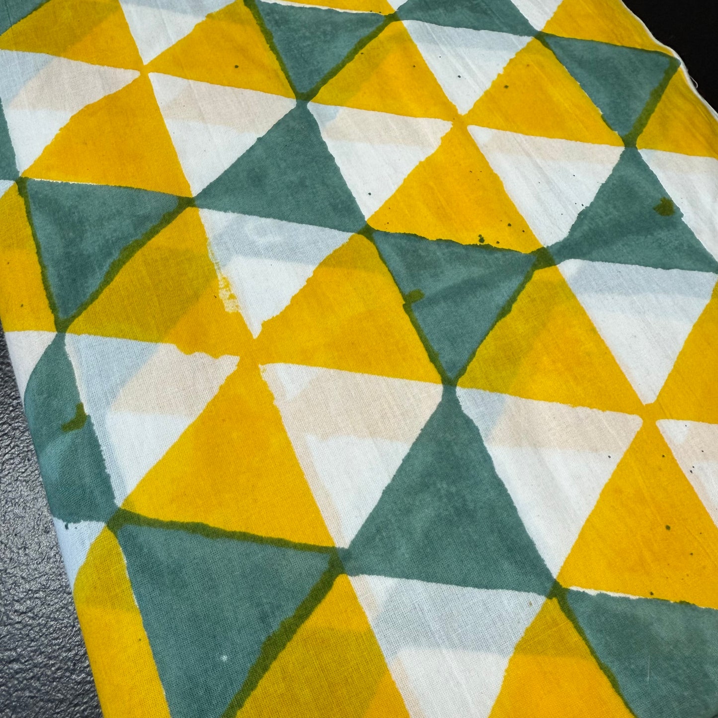 Geo Glow - Bagru Indian Cotton Block Print