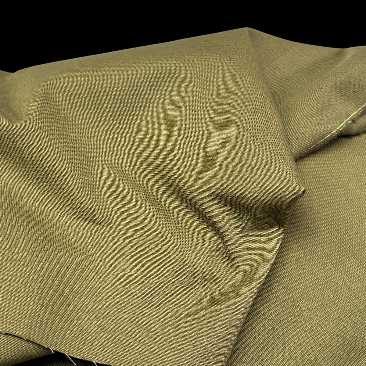 Water Repellent Canvas/Duck - Olive Green (Deadstock)
