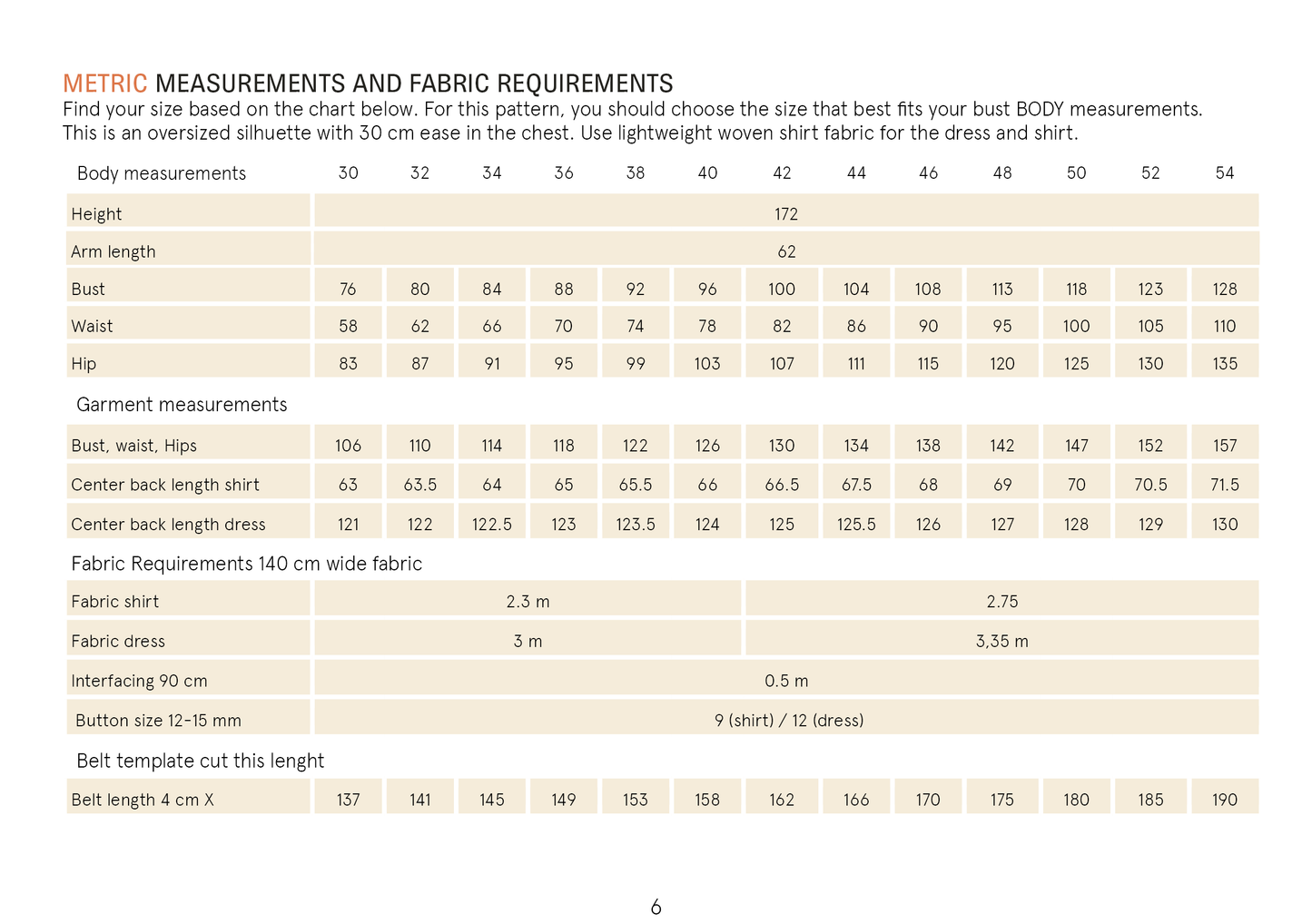 Big Shirt Dress Paper Pattern - Wardrobe by Me