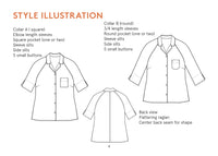 Tropicana Shirt Womens Paper Pattern - Wardrobe by Me