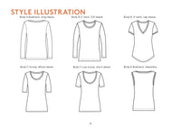 The Wardrobe Builder T-Shirt Womens Paper Pattern - Wardrobe by Me