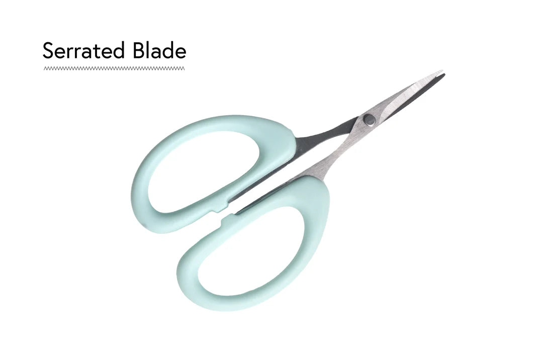 Bloom Series 4" Soft-Handled Scissors - Blue - LDH Scissors