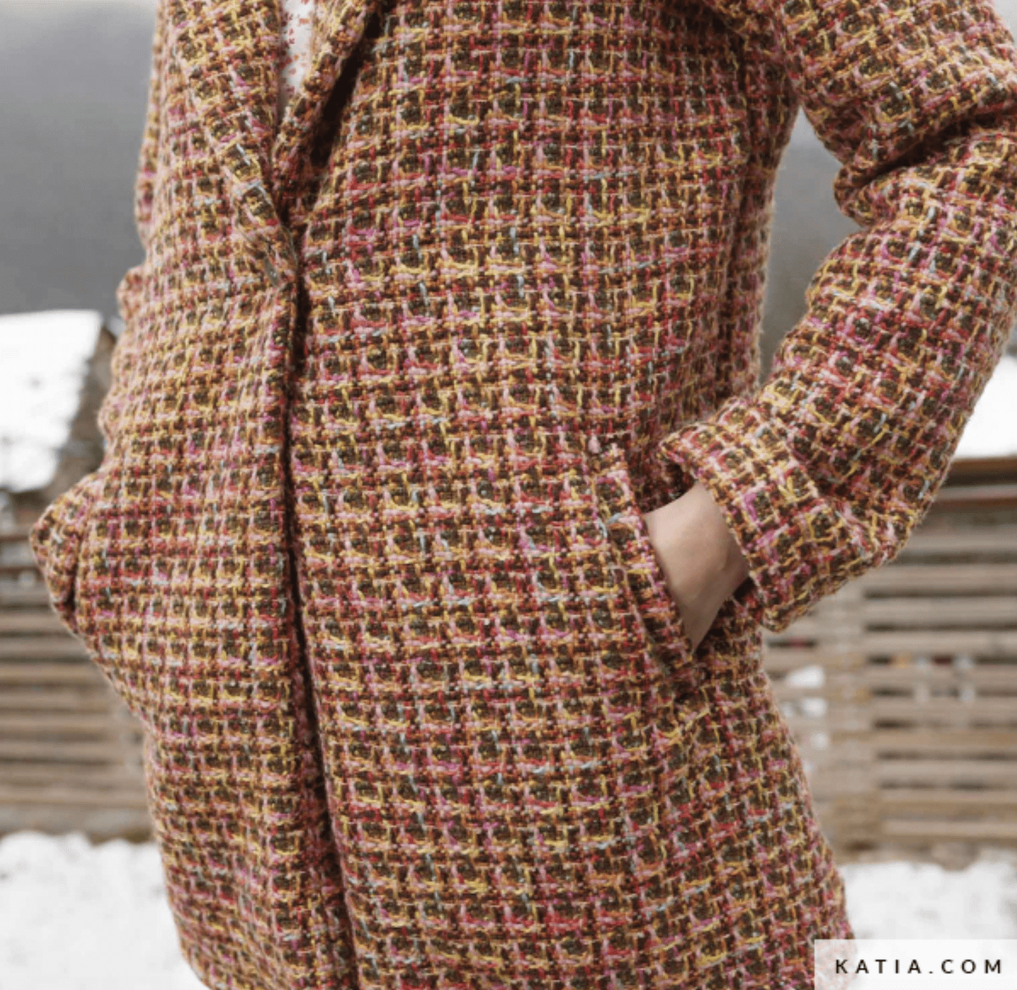 Brooklyn Tweed Coat Fabric - Katia - Simplifi Fabric