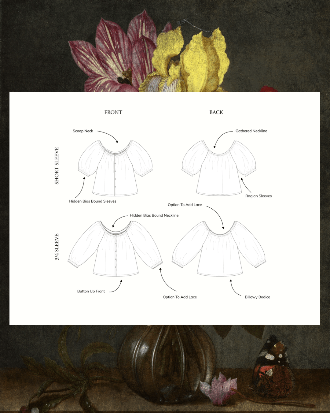 CAROL Blouse PDF Sewing Pattern - Madswick - Simplifi Fabric