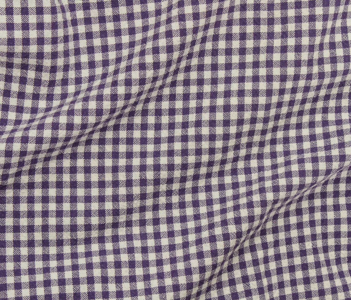 Organic Cotton Gingham - Purple Iris - Simplifi Fabric