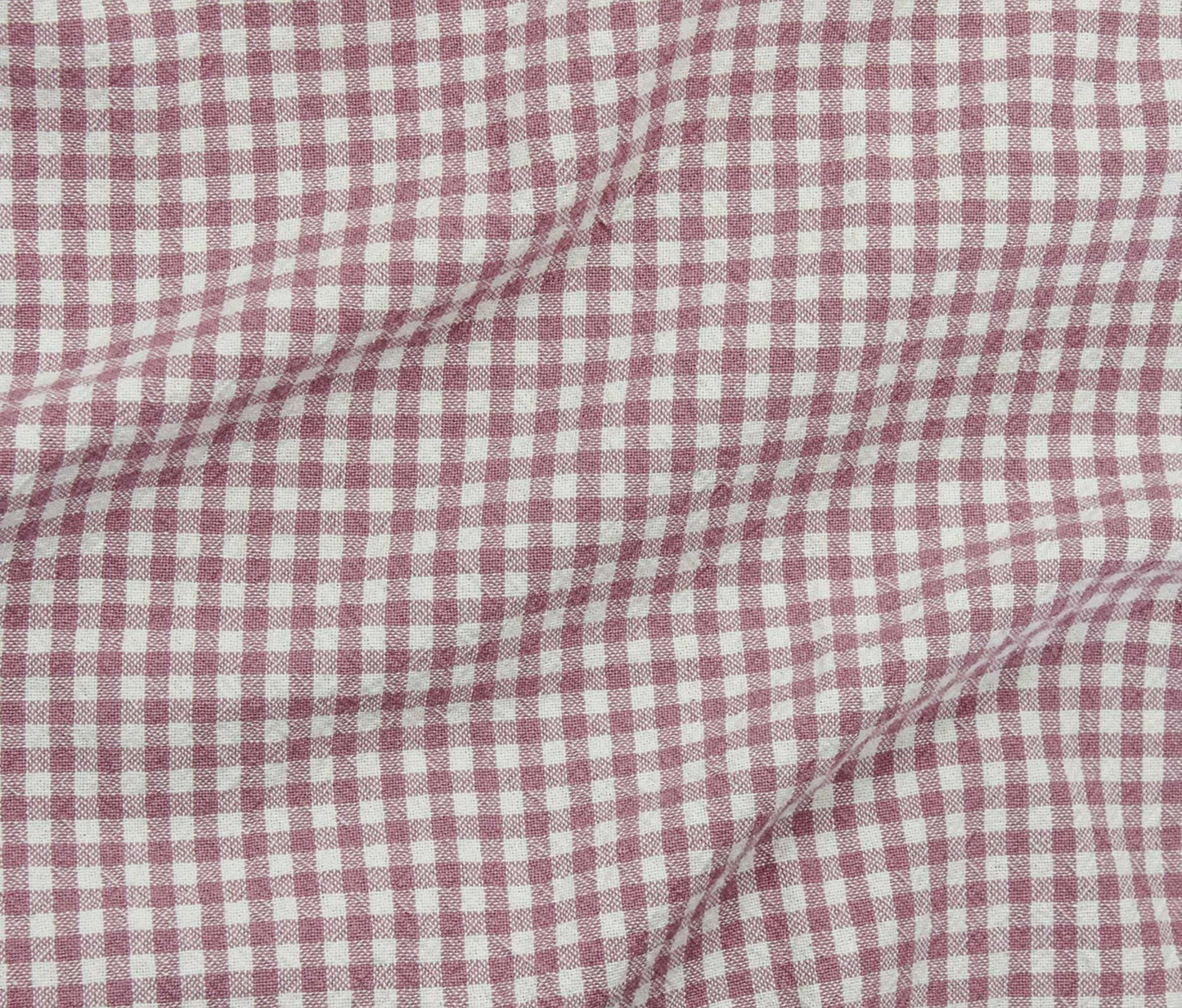 Organic Cotton Gingham - Rose - Simplifi Fabric