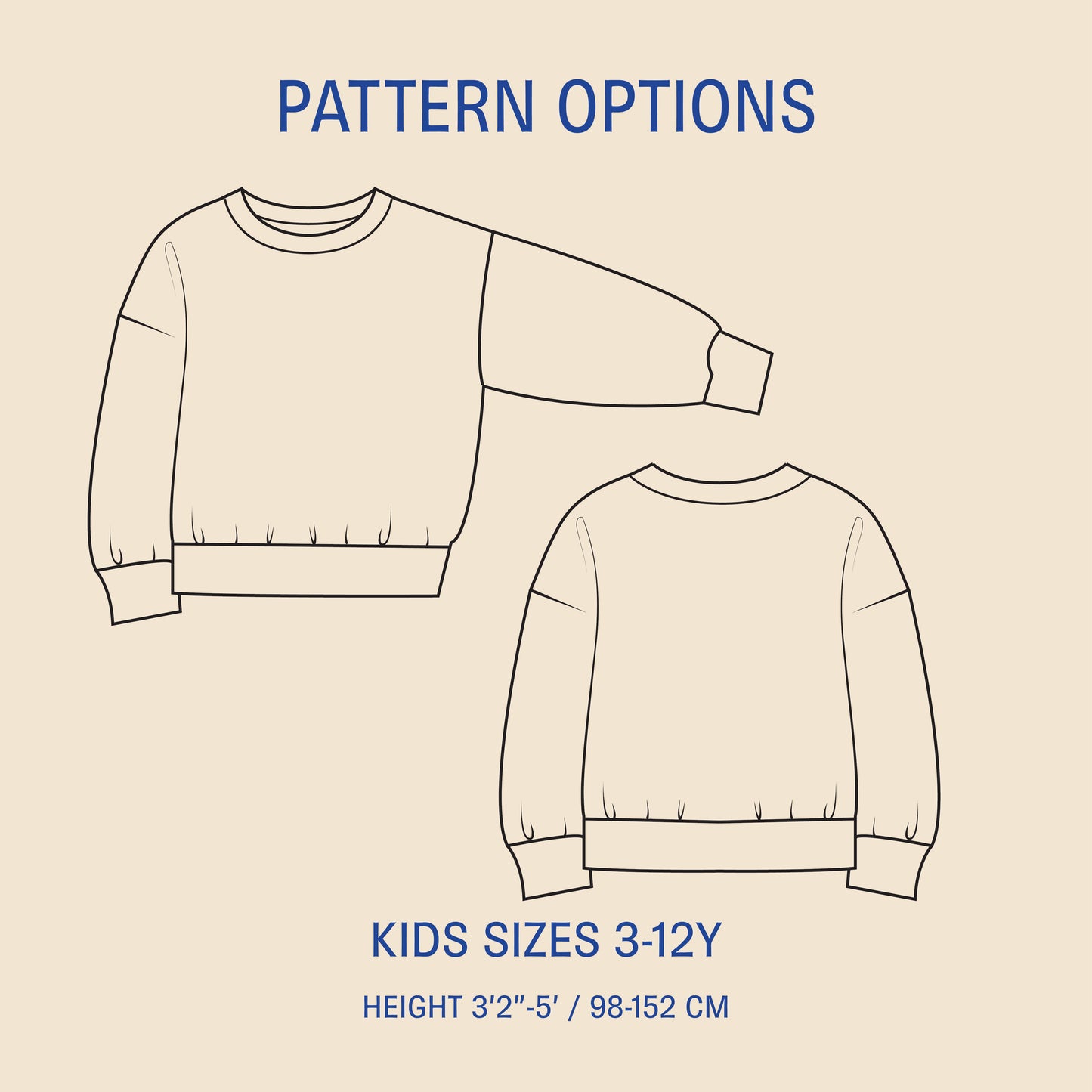 James Sweater Kids' Paper Pattern - Wardrobe by Me