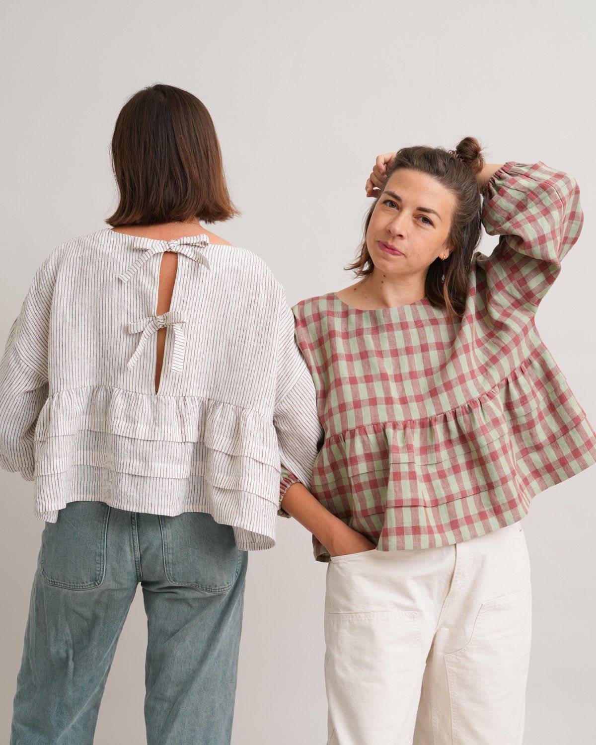 【foufou】伊勢丹限定 classical pintuck blouse Pintuck Poet Blouse PDF Pattern – Simplifi Fabric