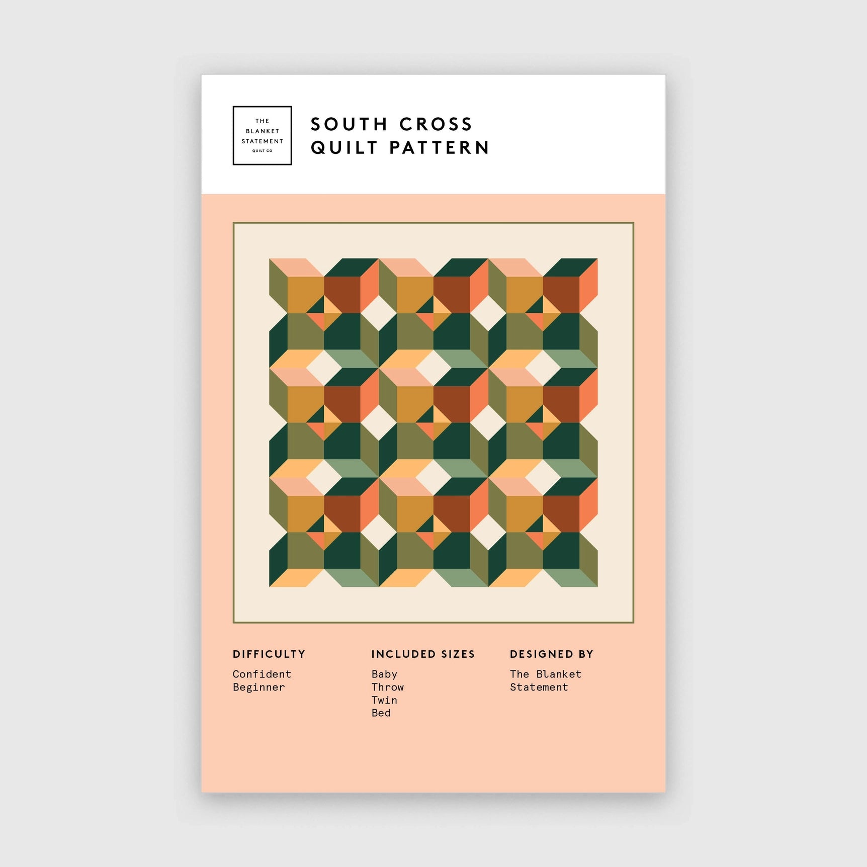 South Cross Paper Pattern - The Blanket Statement Quilt Co