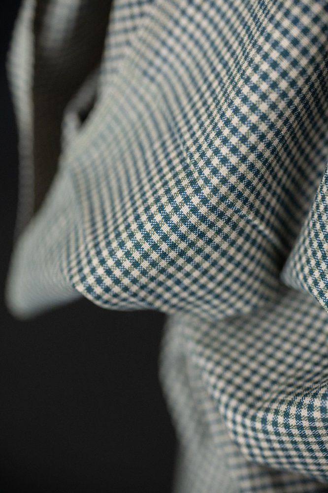 Terra Mini Gingham Handwoven Indian Cotton - Merchant & Mills - Simplifi Fabric