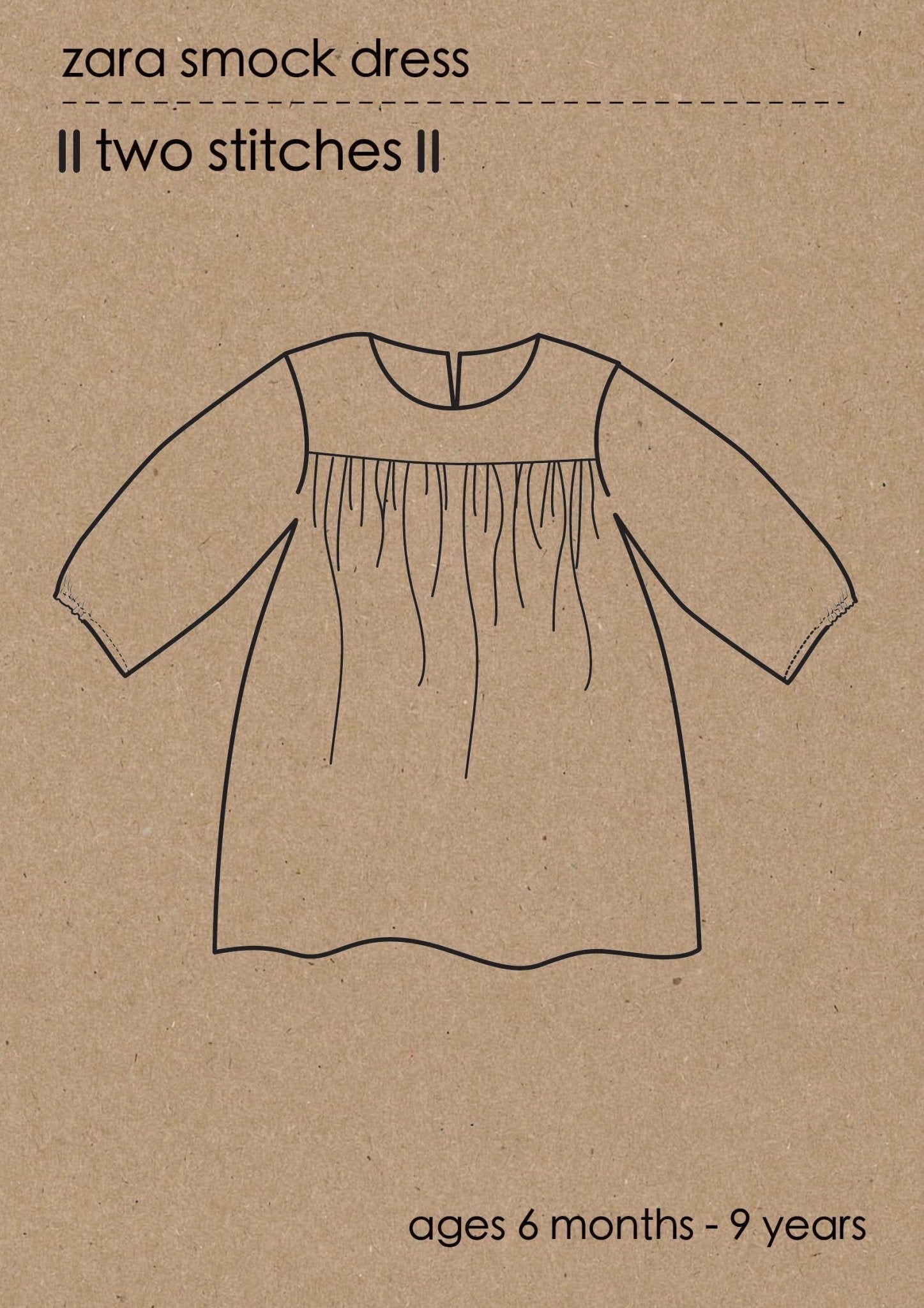 Kids Smock Dress Sewing Pattern – Simplifi Fabric