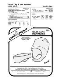Polar Cap & Ear Warmer Pattern - 503 - The Green Pepper Patterns