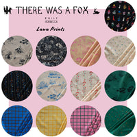 Window Pane - Lemon - There Was A Fox - Emily Isabella - Birch Fabrics - Lawn