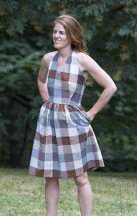 The Rose City Halter Dress Sewing Pattern - Sew House Seven