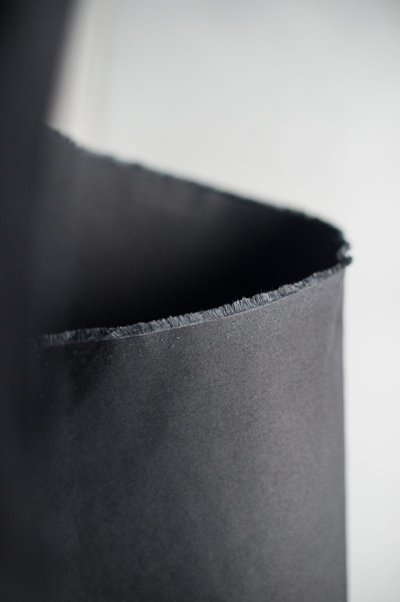 British Organic Cotton Dry Oilskin 7.2oz - Black - Merchant & Mills - Simplifi Fabric