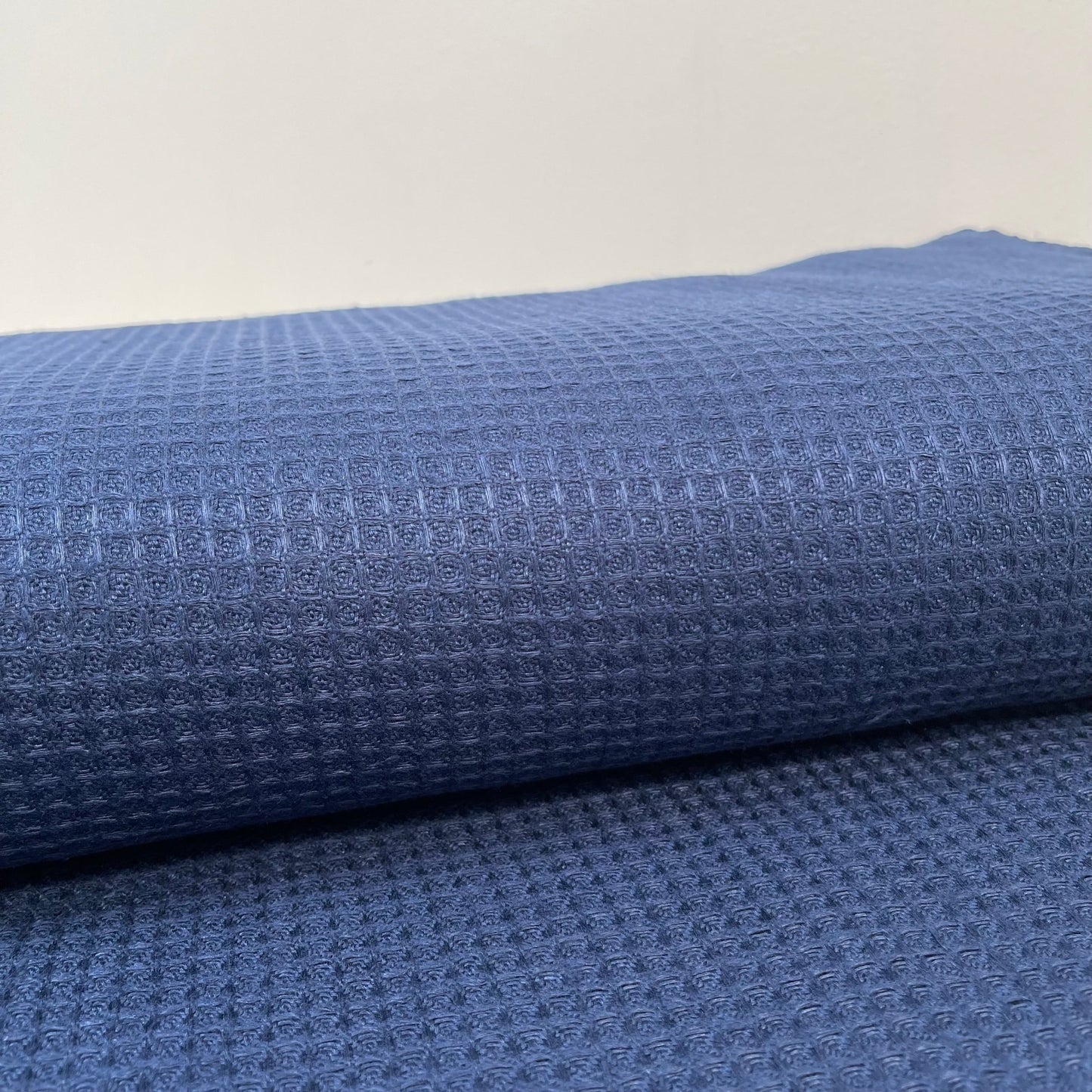 Waffle Linen 240gsm - Navy - European Import - Simplifi Fabric - Simplifi Fabric