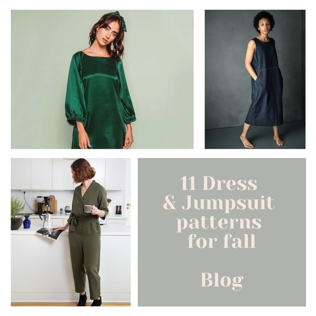11 Dress and Jumpsuit patterns for fall