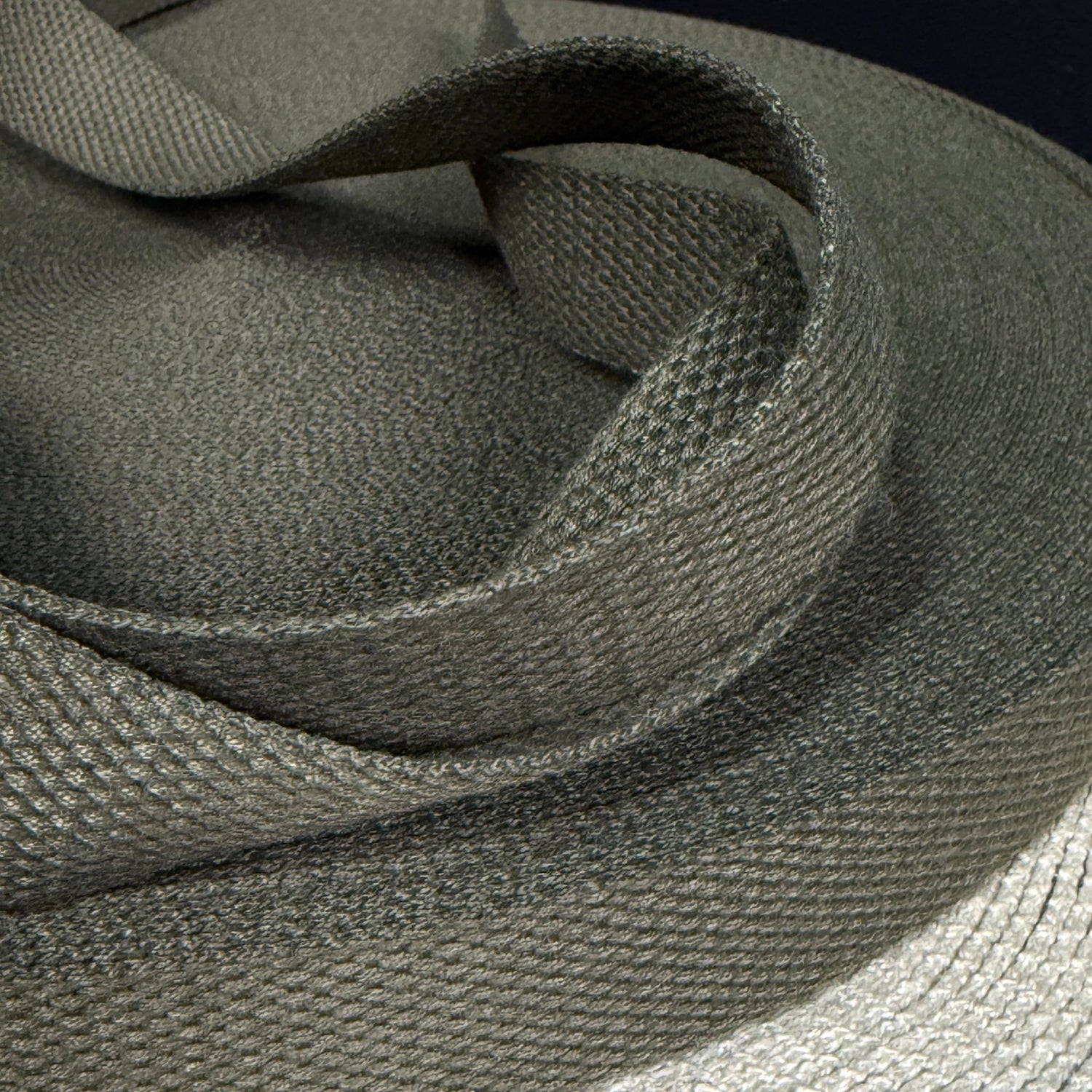 1" Organic Cotton RPET Webbing - Army Green - Simplifi Fabric