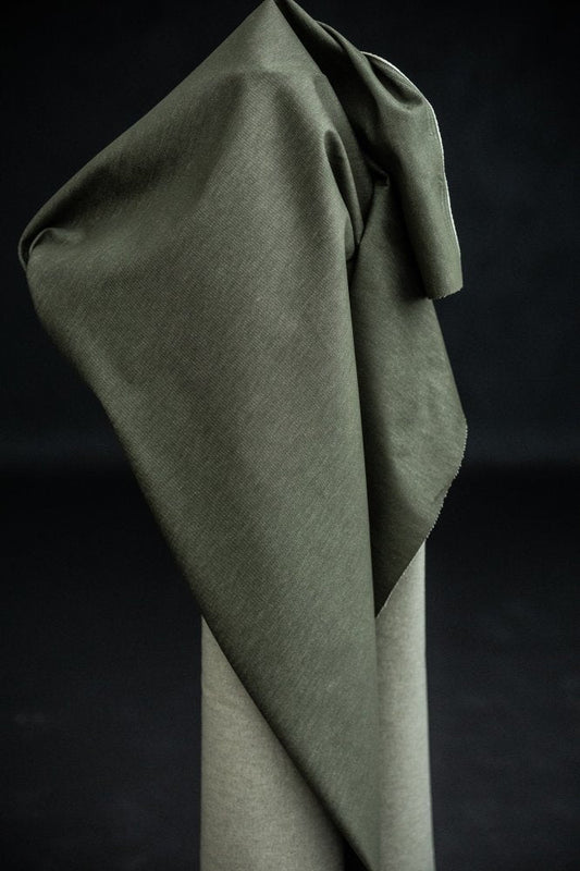 10oz Organic Cotton Denim - Military Green - Merchant & Mills - Simplifi Fabric