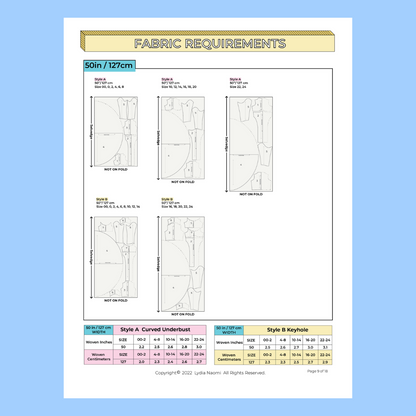 Celeste Frock PDF Pattern - Lydia Naomi
