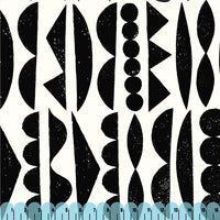 Shape Sorter - Black - Imprint 108" - Eloise Renouf - Cloud 9 Fabrics - Poplin