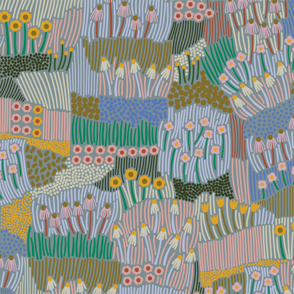 Flower Patch - Hidden Thicket - Leah Duncan - Cloud 9 Fabrics - Poplin