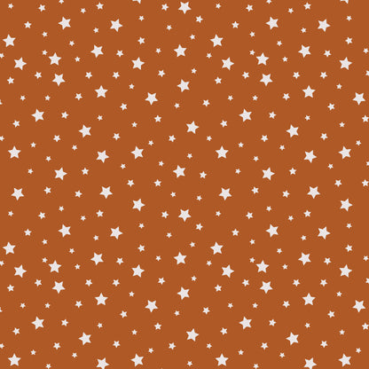 Under The Same Stars - Rust - Backwoods and Boots - Softly Studio - Cloud 9 Fabrics - Poplin
