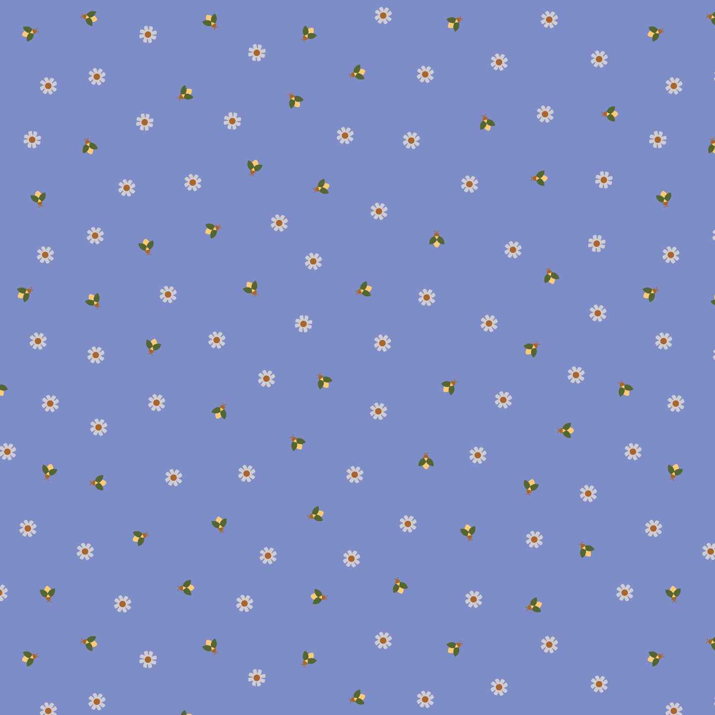 Firefly Twilight - Blue - Firefly Moon - Leah Duncan - Cloud 9 Fabrics - Poplin
