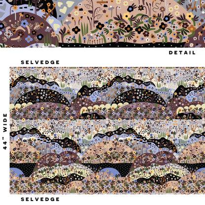 Eventide - Landscape - Firefly Moon - Leah Duncan - Cloud 9 Fabrics - Poplin