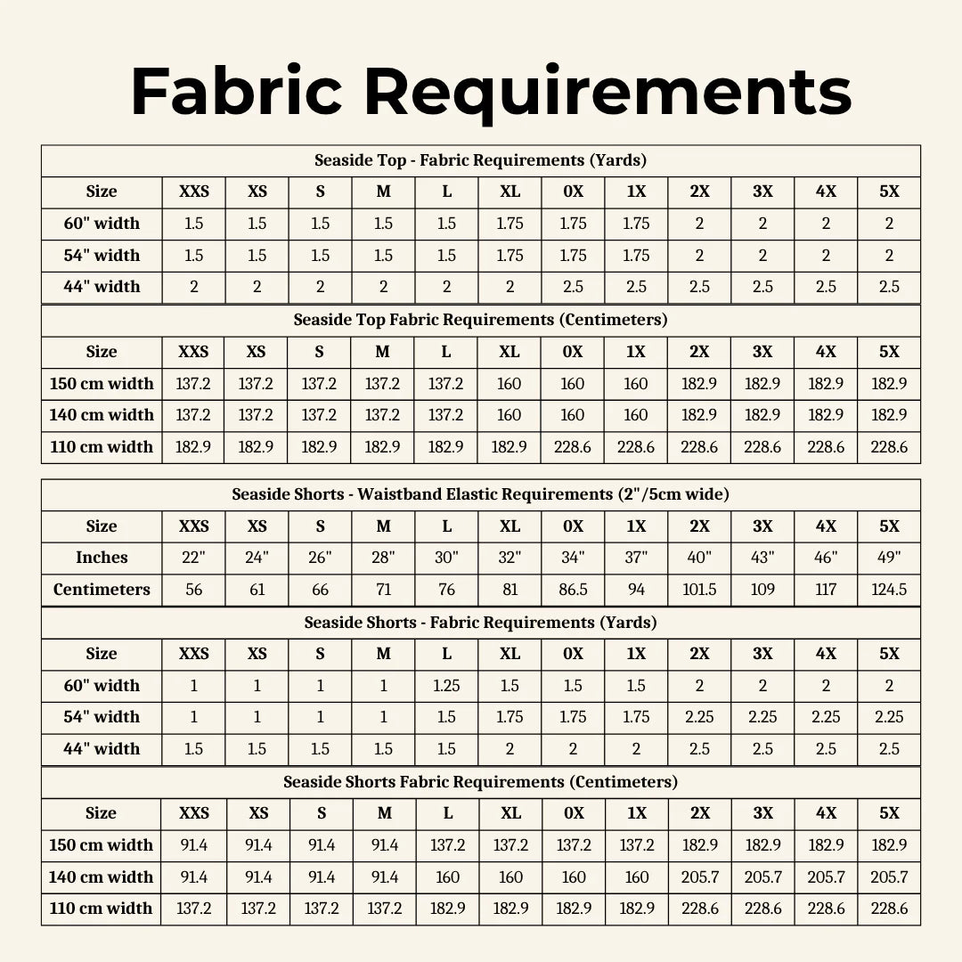 Seaside Set Sewing PDF Pattern - Brightside Fabric Co.