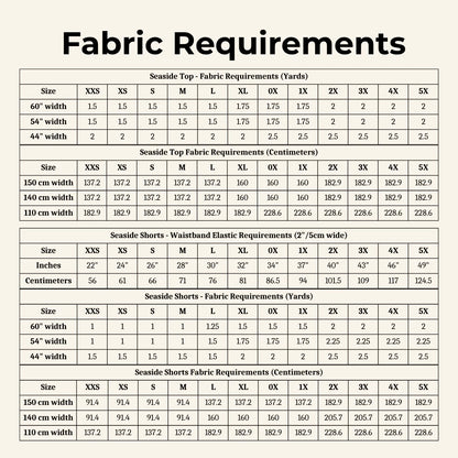 Seaside Set Sewing PDF Pattern - Brightside Fabric Co.