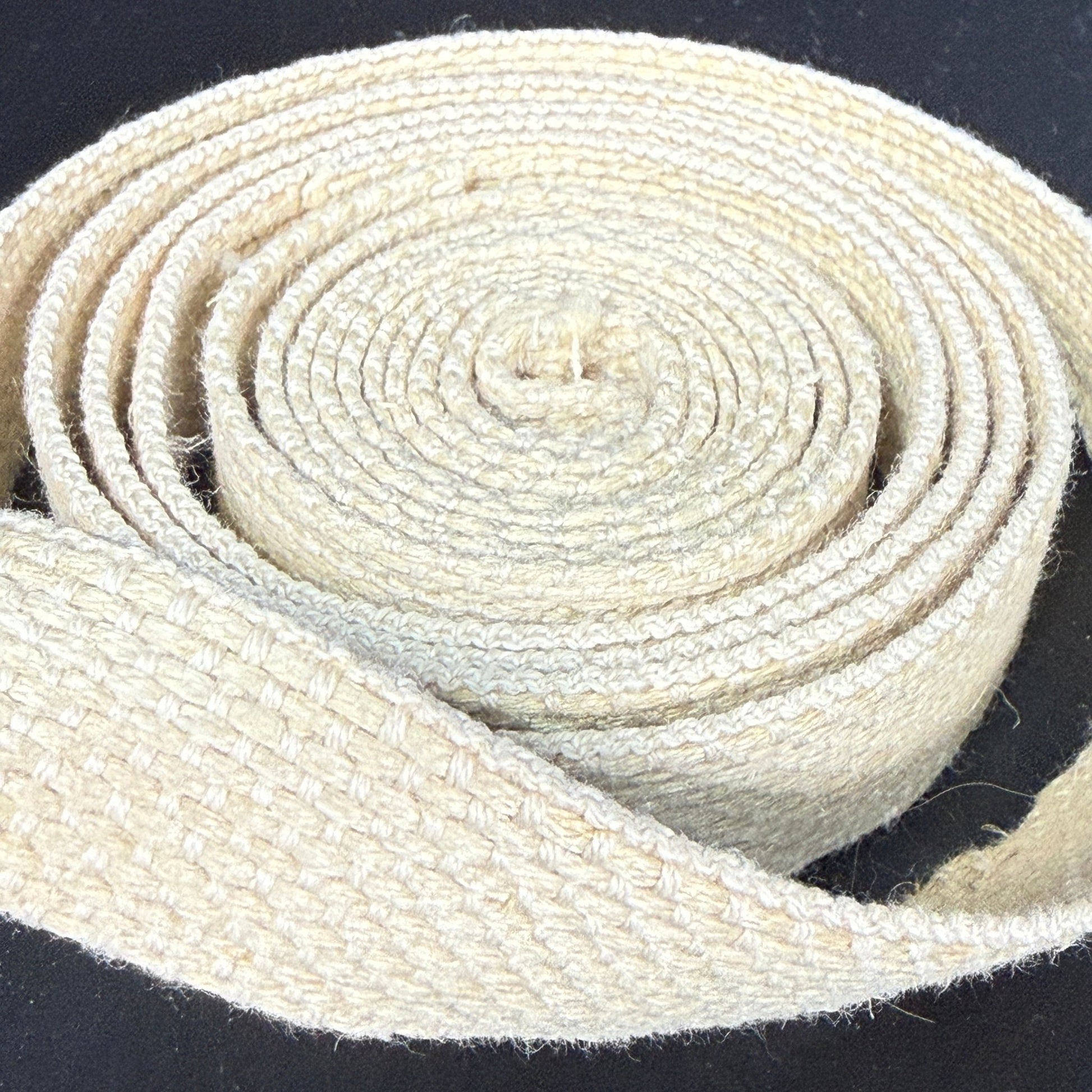 3/4" Hemp Webbing - Natural (undyed/unbleached) - Simplifi Fabric
