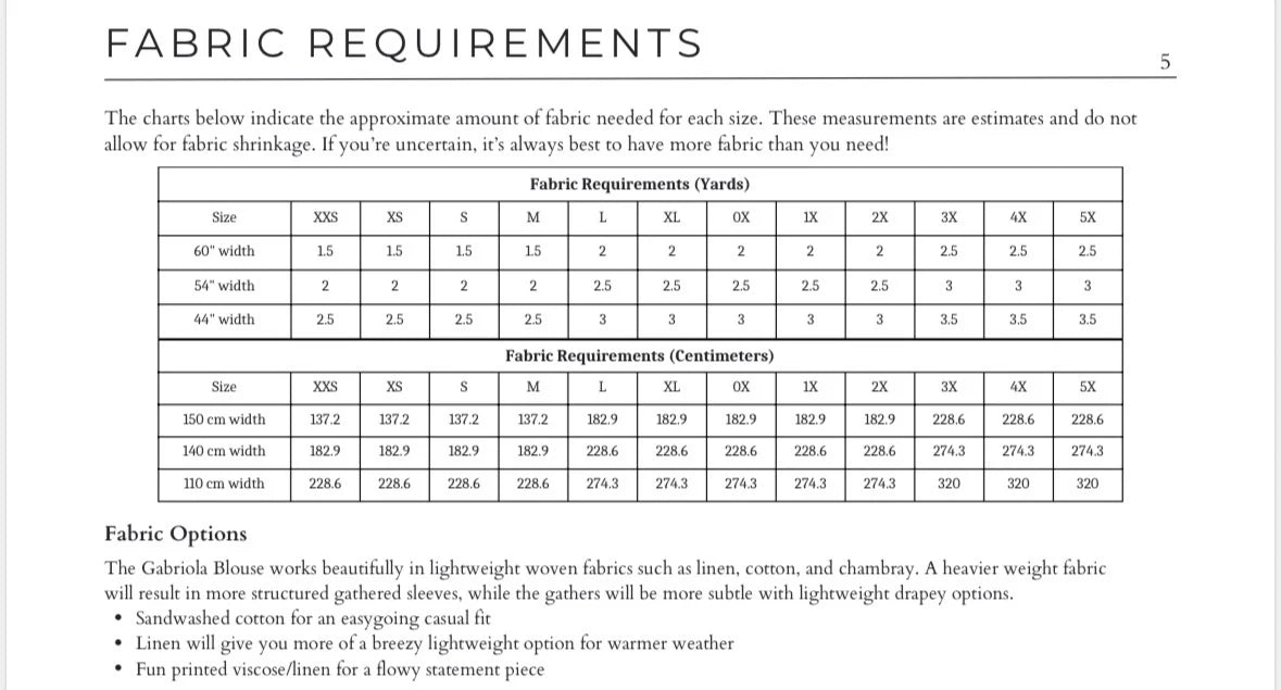 Gabriola Blouse Sewing PDF Pattern - Brightside Fabric Co.