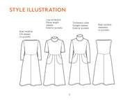 Asta Dress Womens Paper Pattern - Wardrobe by Me