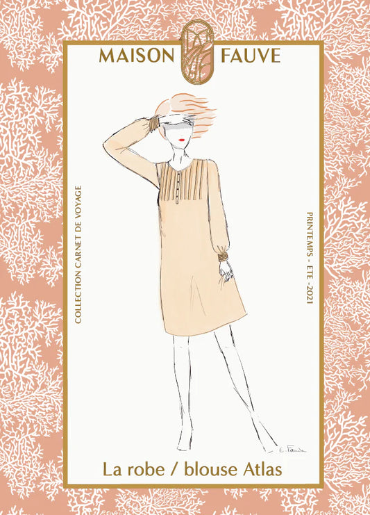 Atlas Shirt Dress Blouse Paper Sewing Pattern - Maison Fauve