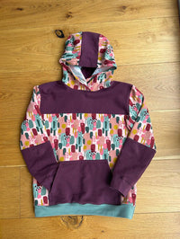 Finley Colour Blocked Hoodie - Kids Paper Sewing Pattern - Two Stitches Patterns