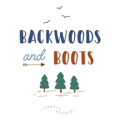 Aim High - Beige - Backwoods and Boots - Softly Studio - Cloud 9 Fabrics - Poplin