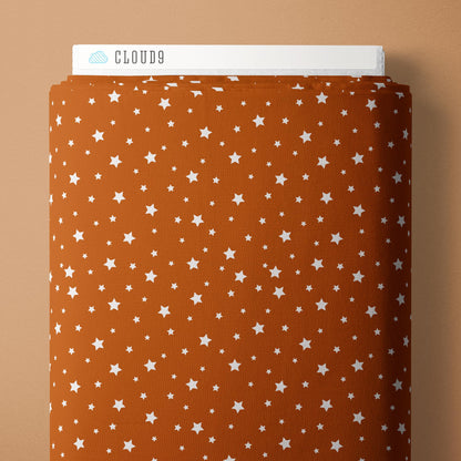 Under The Same Stars - Rust - Backwoods and Boots - Softly Studio - Cloud 9 Fabrics - Poplin