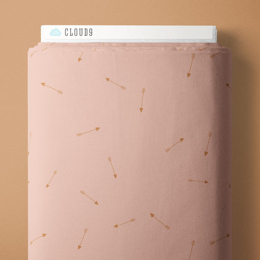 Aim High - Pink - Backwoods and Boots - Softly Studio - Cloud 9 Fabrics - Poplin