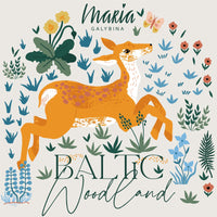 Wild Hares - Baltic Woodland - Maria Galybina - Cloud 9 Fabrics - Poplin