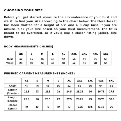 Flora Jacket and Vest Sewing PDF Pattern - Brightside Fabric Co.