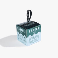 Festive Bauble Set 1 - Green & Blue Box - Woven Label Pack - Kylie And The Machine
