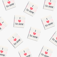 "I ❤️ TO SEW" Woven Label Pack - Kylie And The Machine