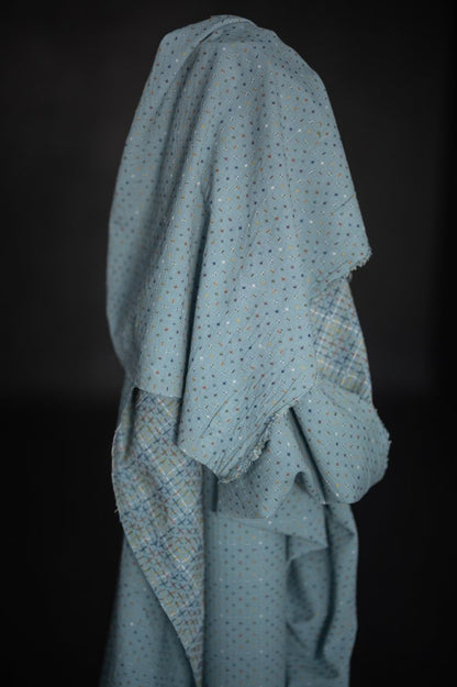 Blue Bobbette Cross Indian Cotton - Merchant & Mills