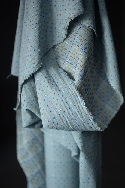 Blue Bobbette Cross Indian Cotton - Merchant & Mills