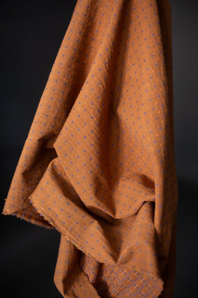 Rust Bobbette Cross Indian Cotton - Merchant & Mills