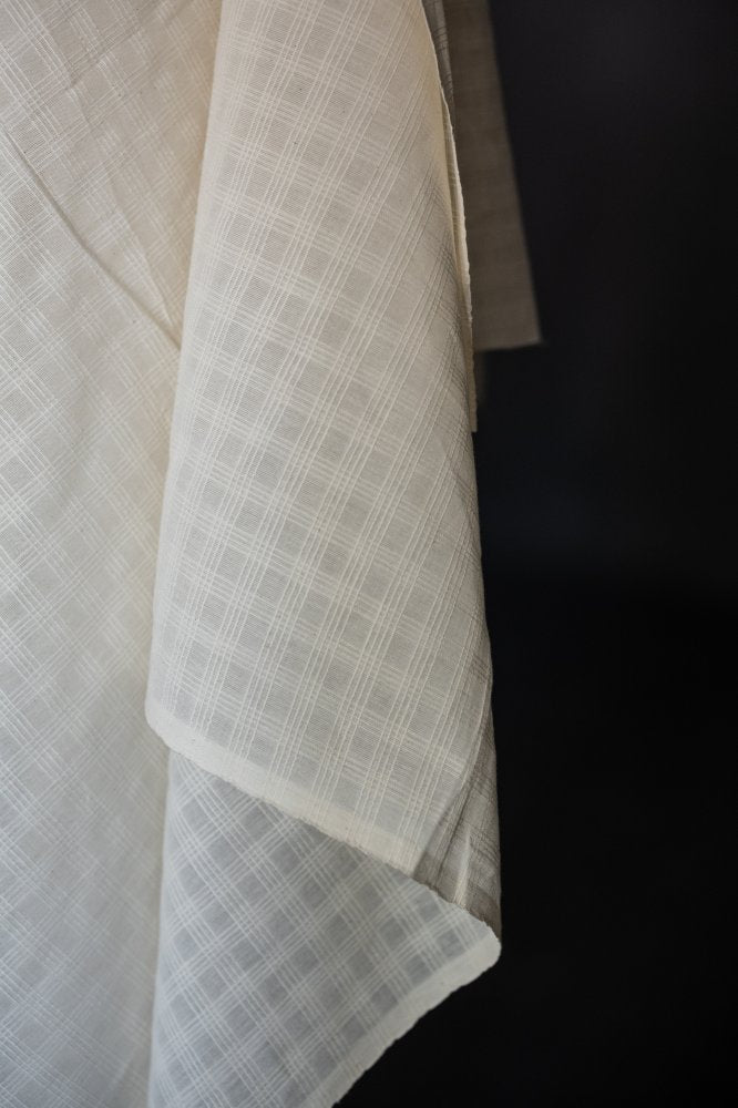 Chequered Stripe Natural Indian Cotton - Merchant & Mills
